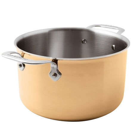 CASSERUOLA RAME ALTA 2 MANICI Ø CM.24 LT.6.3