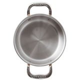 Casseruola rame bassa 2 manici ø cm.24 lt.3.6