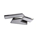 Vassoio inox spigolato cm.40x30 h.2