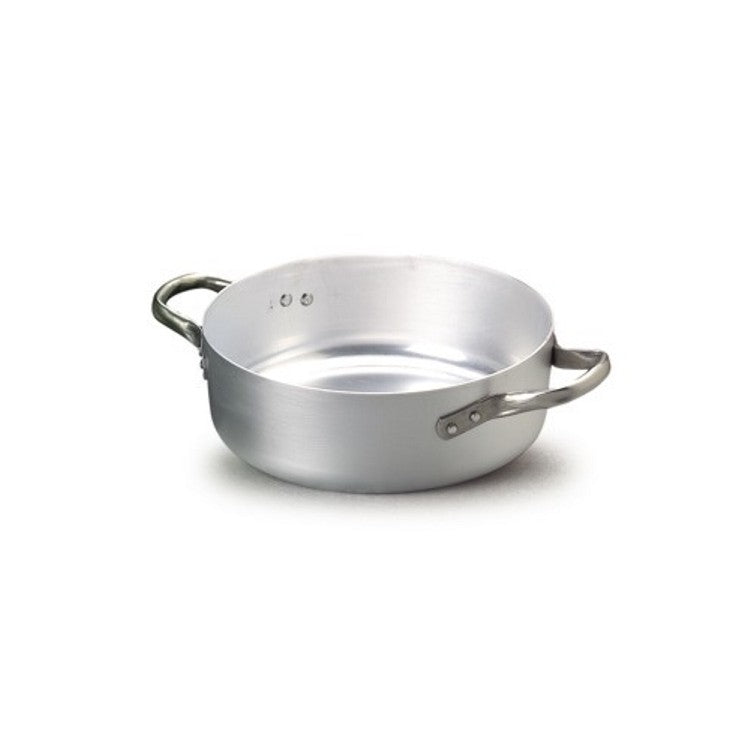 Casseruola alluminio bassa 2 manici ø 60 h.20 lt.54