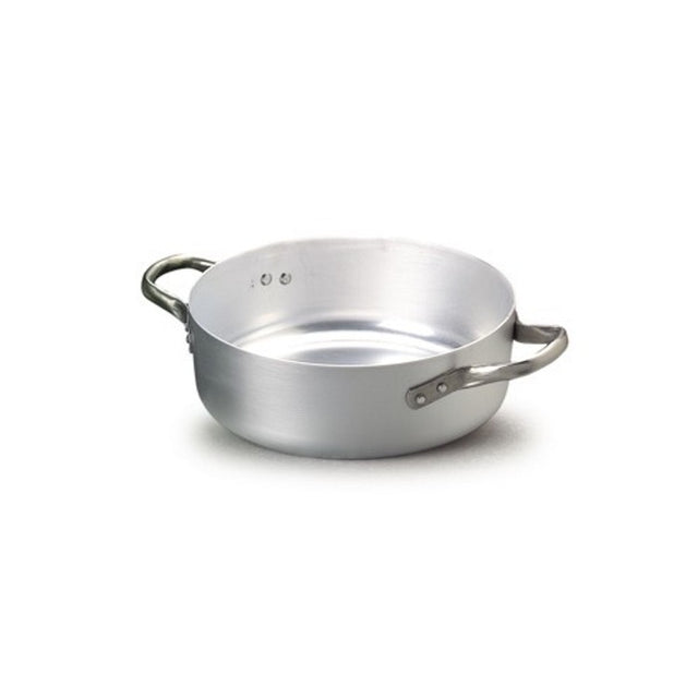 Casseruola alluminio bassa 2 manici ø 60 h.20 lt.54