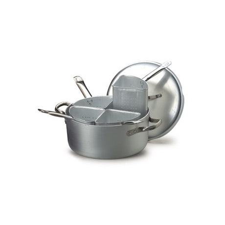 Casseruola alluminio cuocipasta 4 settori e coperchio ø cm.40