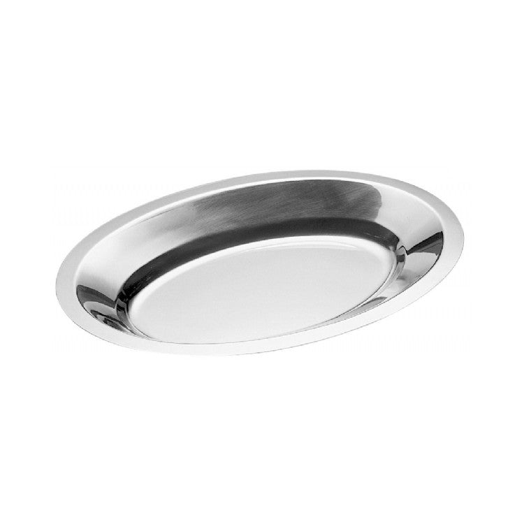 Vassoio inox ovale cm.42x31 gastronomico