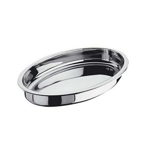 Pirofila ovale inox pesante cm.40x26 h.4