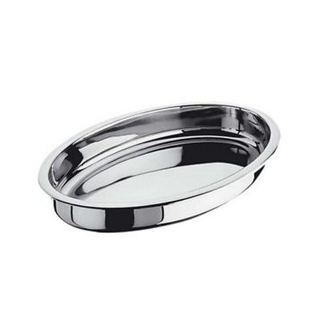 Pirofila ovale inox pesante cm.40x26 h.4