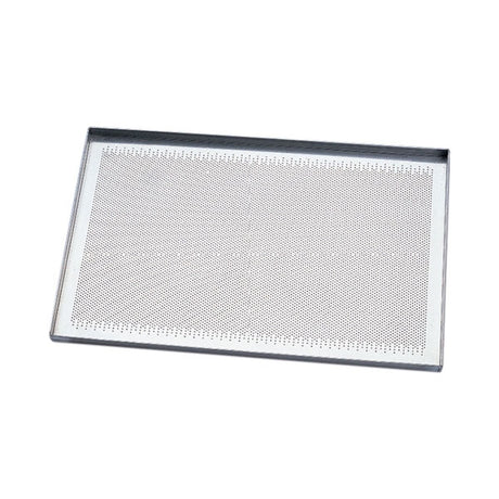 Teglia alluminio cm.40x30 h.2 piana saldata forata