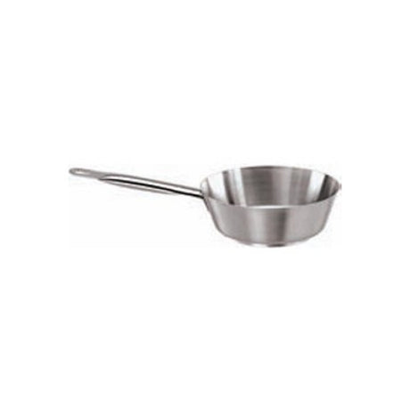 Casseruola inox conica bassa 1 manico ø cm.16 h.6 lt.1 s1000