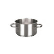 Casseruola inox alta 2 manici ø cm.16 h.9,5 lt.1,9 s1000