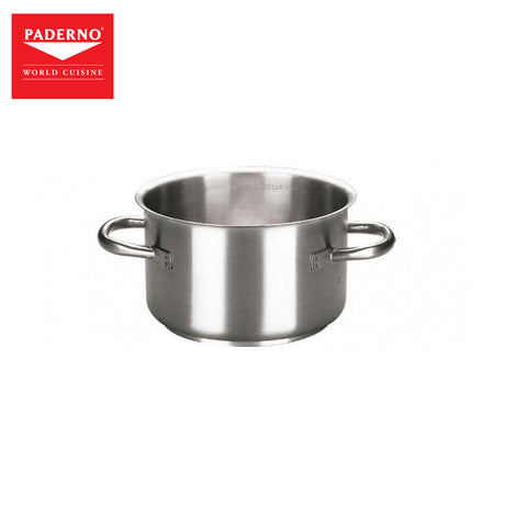 Casseruola inox alta 2 manici ø cm.28 h.16 lt.9,8 s1000