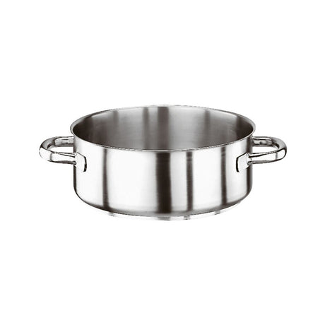 Casseruola inox bassa 2 manici ø cm.40 h.14,5 lt.18 s1000