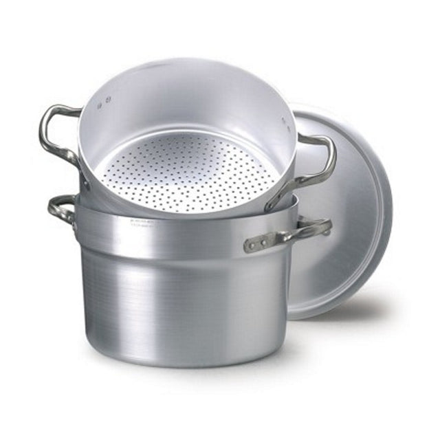 Casseruola alluminio vapore con coperchio ø 36 lt.18