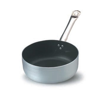 Casseruola alluminio antiaderente bassa 1 man.ø cm.24 h.8 lt.4