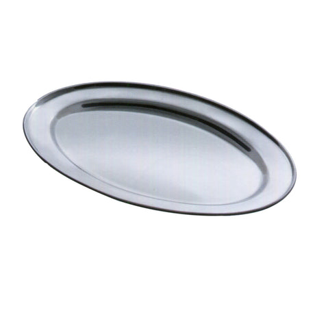 Vassoio inox ovale cm.65x45 eco