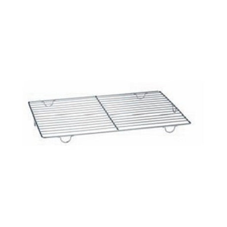 Griglia inox cm.60x40 h.2,5 con piedini