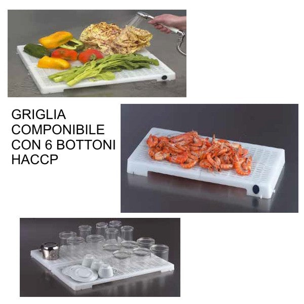 Griglia plastica multiuso componibile cm.47x23,5 h.3