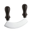 Coltello mezzaluna inox cm.25 manico nero