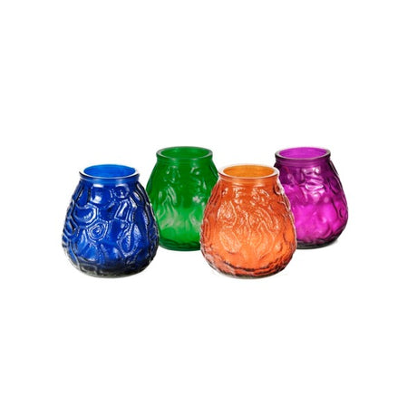 Candela a vento cm.10 h.10,5 colori assortiti