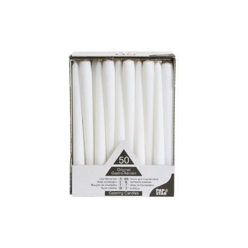 Candele gala cm.25 pz.50 bianco