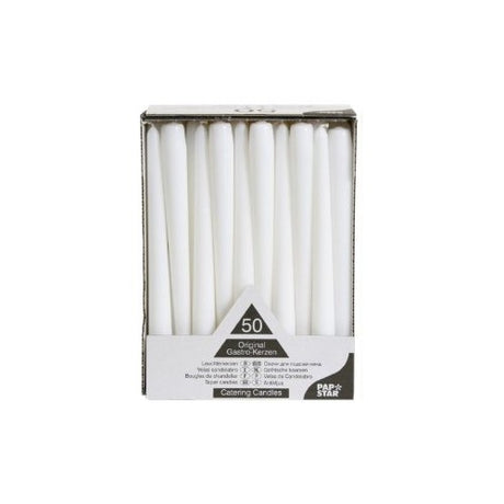 Candele gala cm.25 pz.50 bianco