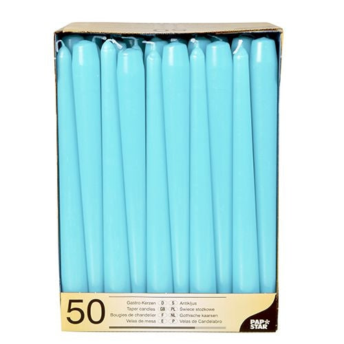 Candele gala cm.25 pz.50 azzurro
