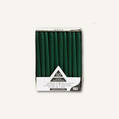 Candele gala cm.25 pz.50 verde scuro