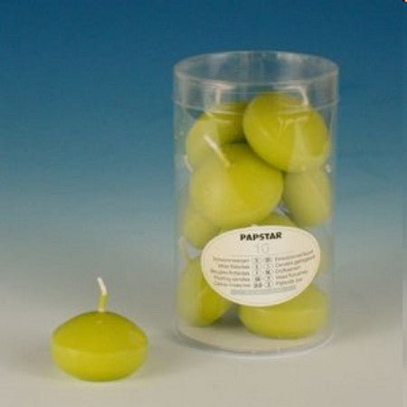 Candele galleggianti cf.10 kiwi