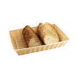 Cesto pane cm.23x15 h.7 rettangolare in polyrattan