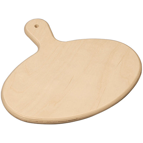 Tagliere legno ovale cm.29,5x29 con manico