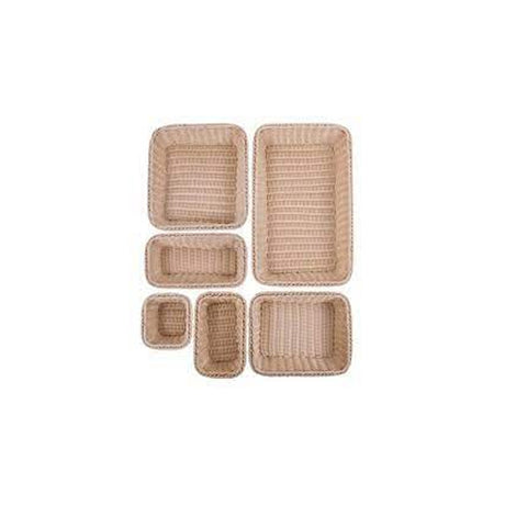 Cesto pane cm.53x32.5 h.10 gn 1/1 in polyrattan doppia trama