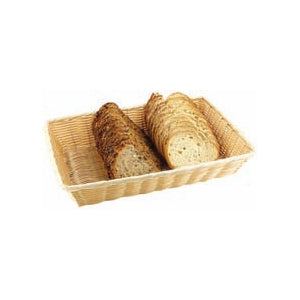 Cesto pane cm.30x22 h.7 rettangolare in polyrattan