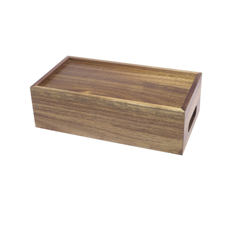 Cassetta/alzata legno di acacia gn 1/3 cm.32.5x17.6 h.10