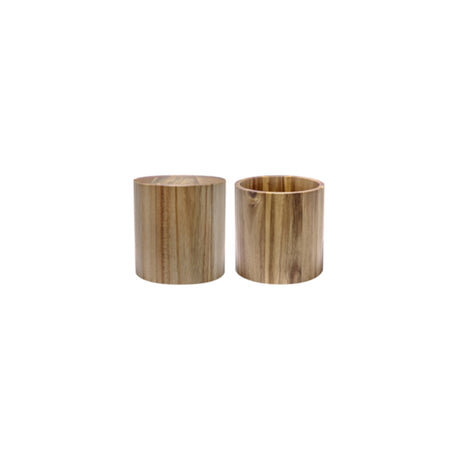 ALZATA/CONTENITORE TONDO LEGNO DI ACACIA Ø CM.15 H.15