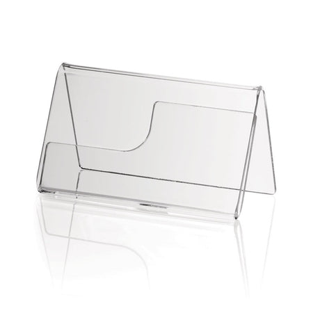 Porta cartellino plexiglass con tasca cm.8,7x5