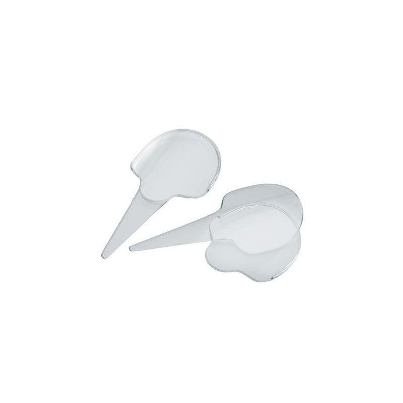 Segnagusto gelateria plexiglass kit da 10 pezzi trasparente
