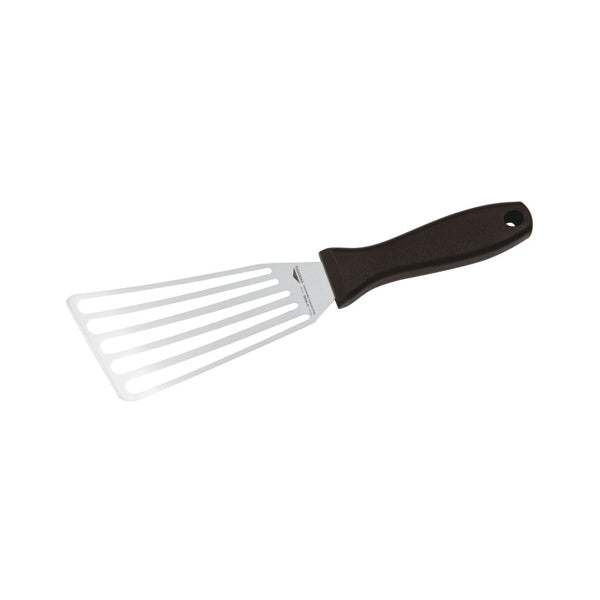 Spatola inox cm.16x7,5 flessibile forata obliqua paderno