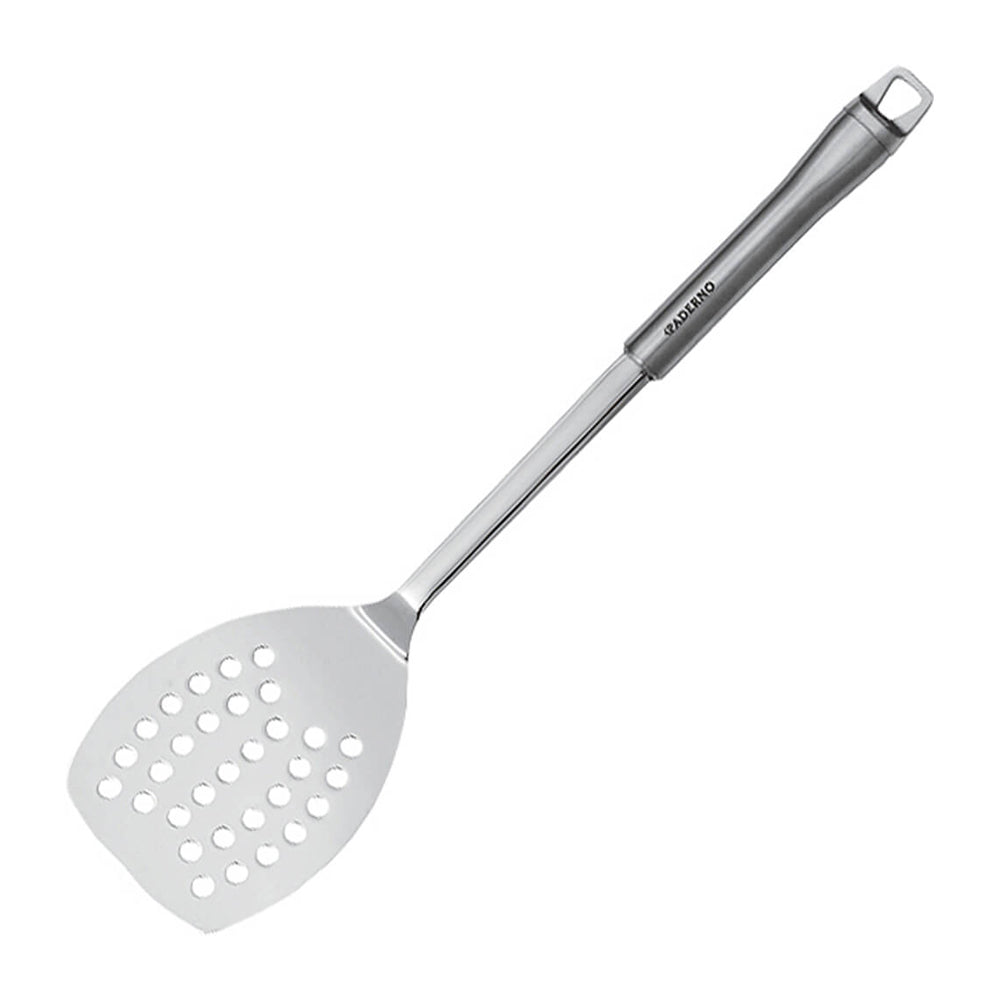 Paletta inox forata cm..34,5x8,5 paderno