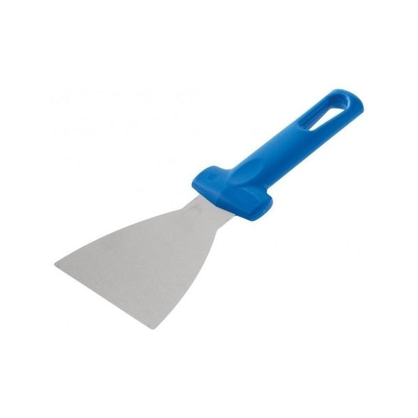 Spatola inox cm.10 triangolare manico blu gi.metal