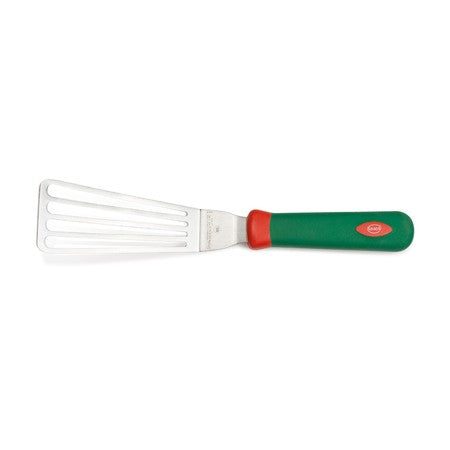 Spatola inox cm.15 flessibile forata e piegata per fritti sanelli