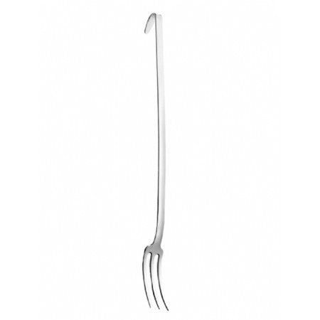 Forchettone inox unipezzo cm.50 catering con 3 punte pintinox