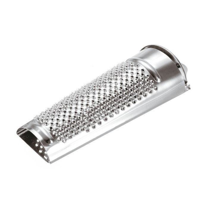 Grattugia inox noce moscata cm.4,5x14 rotonda