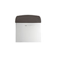 Raschietto inox cm.12x9,5 rettangolare flessibile manico nero
