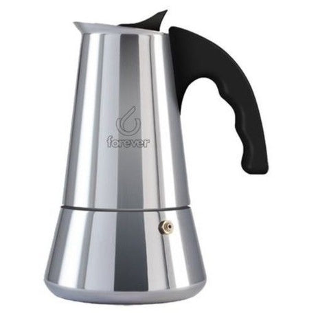 Caffettiera moka inox per induzione 2 tazze