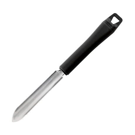 Svuotazucchine inox seghettato manico nero