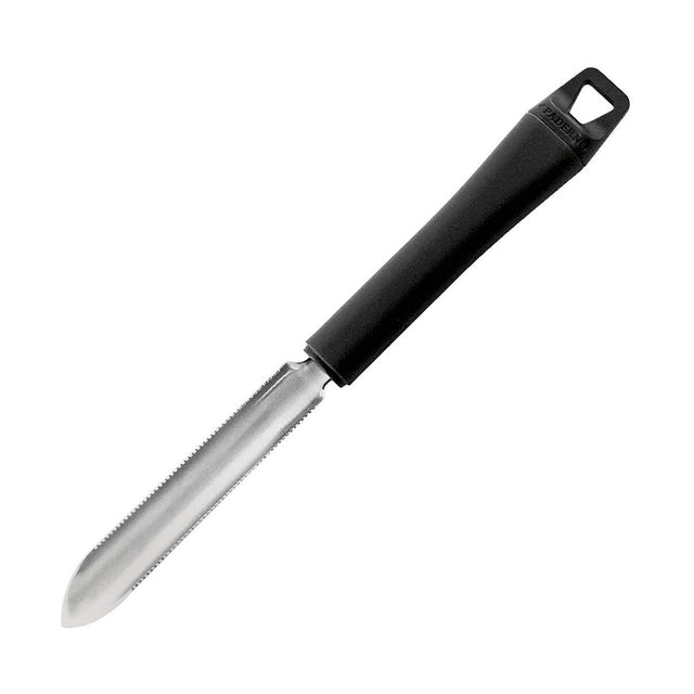 Svuotazucchine inox seghettato manico nero