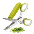 Forbice inox per erbe con 5 lame