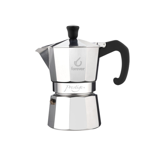 Caffettiera moka alluminio forever miss prestige tazza 3
