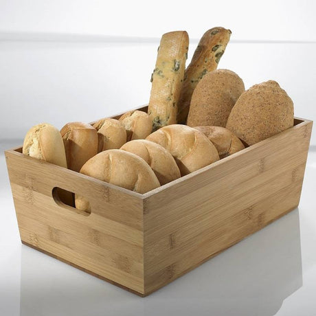 Cestino pane natural bamboo cm.20x15 h.9