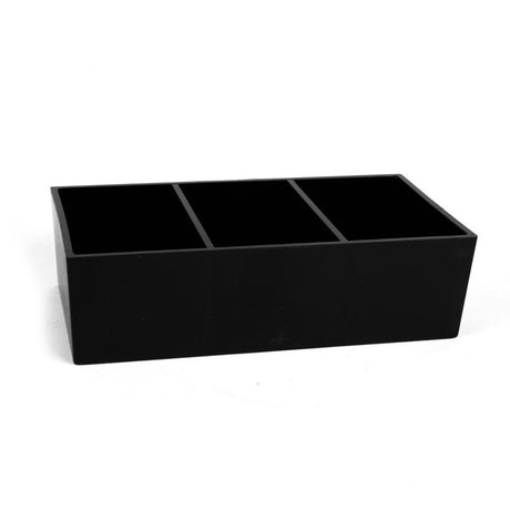 Portabustine plastica cm.16x9 h.5,5 con 3 scomparti grande