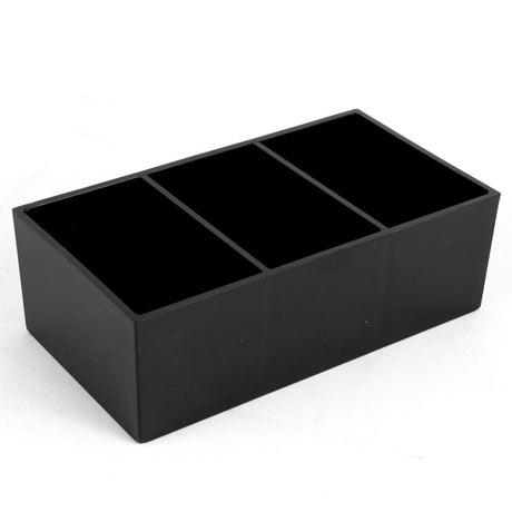 PORTABUSTINE PLASTICA CM.16X9 H.5.5 CON 3 SCOMPARTI GRANDE