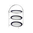 Alzata cromata cm.29x20 h.44 3 piani